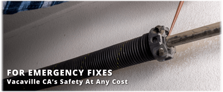Broken Garage Door Spring Vacaville CA